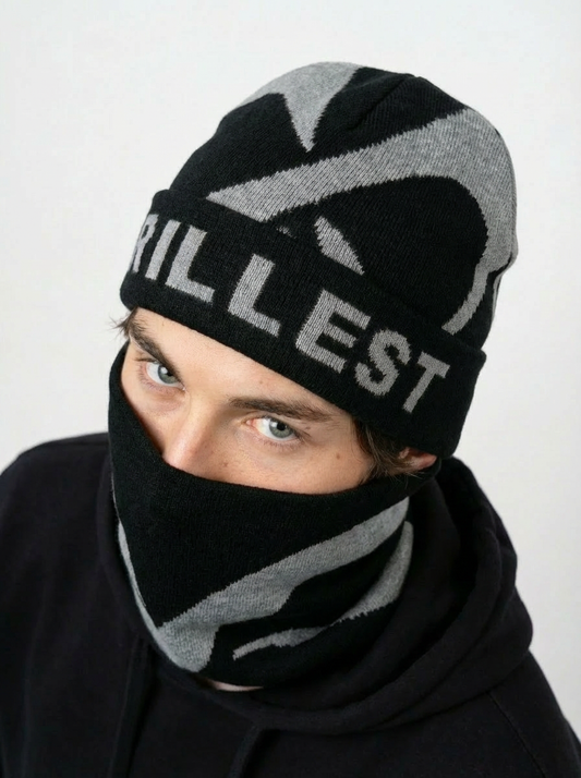 Infinity Beanie - Black/grey